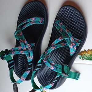 Teal Chacos Adjustable Sandals